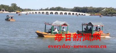 北京颐和园  山水景色美