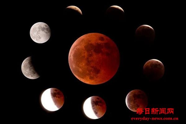 今晚记得抬头看“红月亮” 最佳观赏时间表