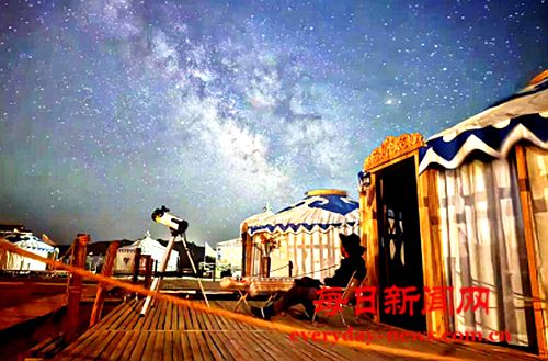 大漠孤烟惊现流星雨 丝路遗产城星空酒店星